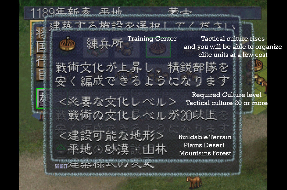 Genghis Khan IV - Building Drill Grounds Detailed Description