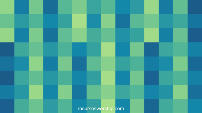 loop vj píxeles verde turquesa