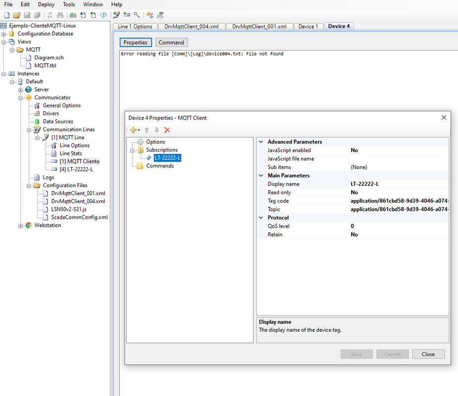Device 2 Properties