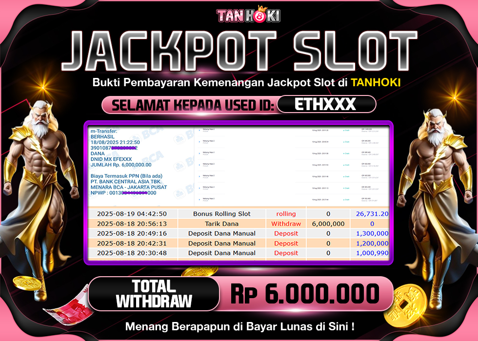 TANHOKI JACKPOT SLOT MAHJONG WAYS 2 Rp.6.000.000,- LUNAS