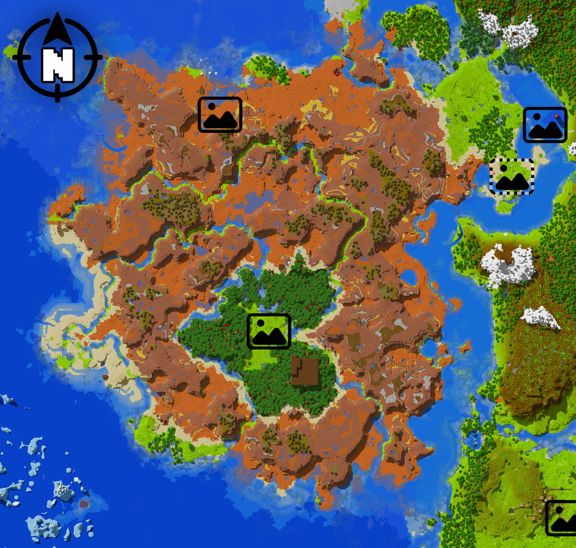 Mesa Mansion Spawn Island - Map Showcase (Java &amp; Bedrock) - 1.19+ Minecraft Map