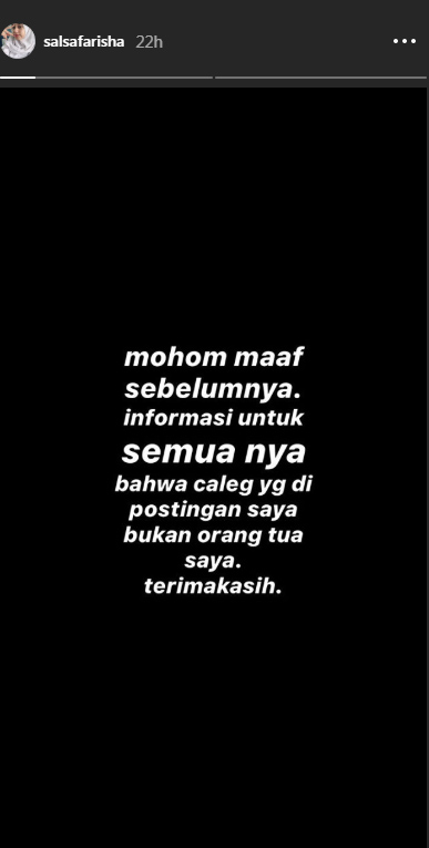 Postingan Salsa Farisha