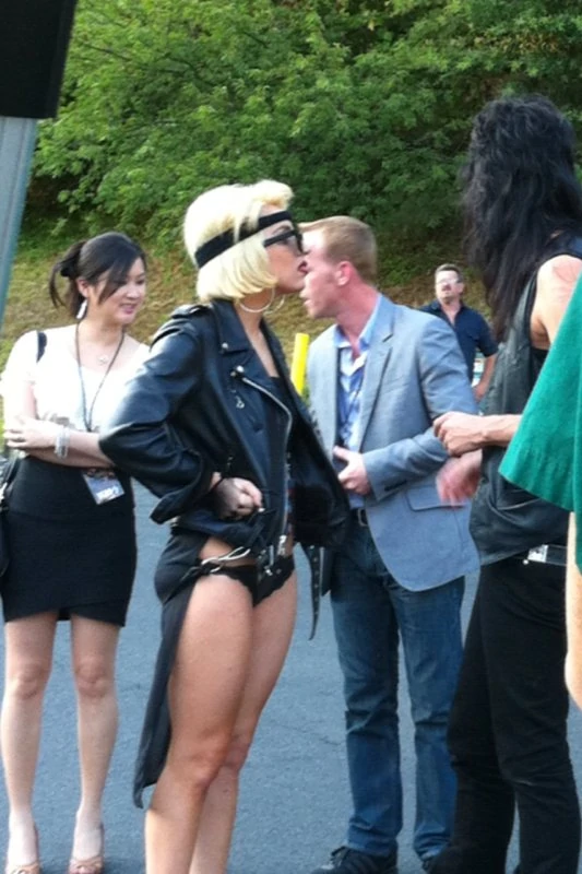 Lady-Gaga-At-KISS-Concert-in-New-Jersey-