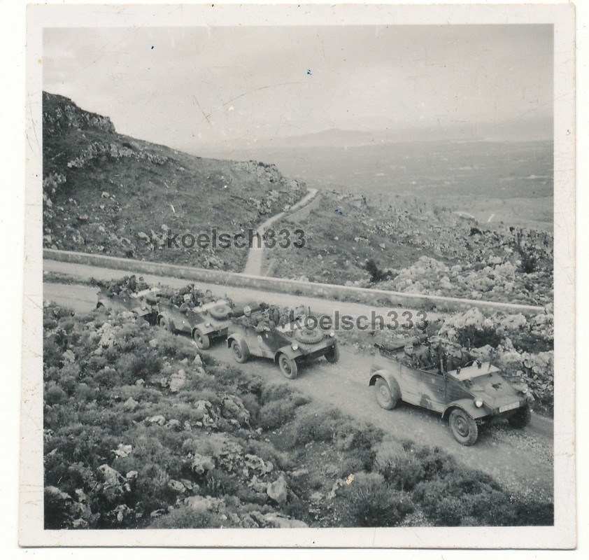 Foto 22. Infanterie Div. Kreta 1943 VW Kübelwage