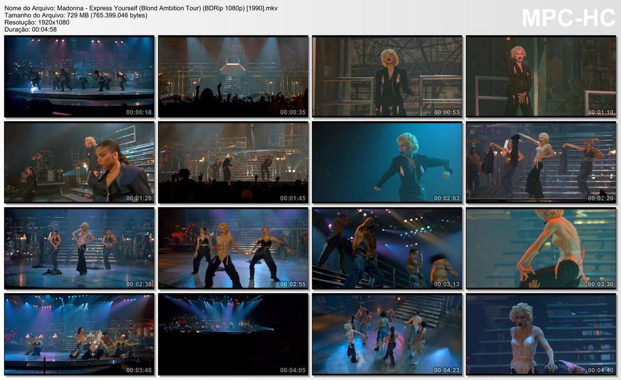 Madonna - Express Yourself (Blond Ambition Tour) (BDRip 1080p) [1990]
