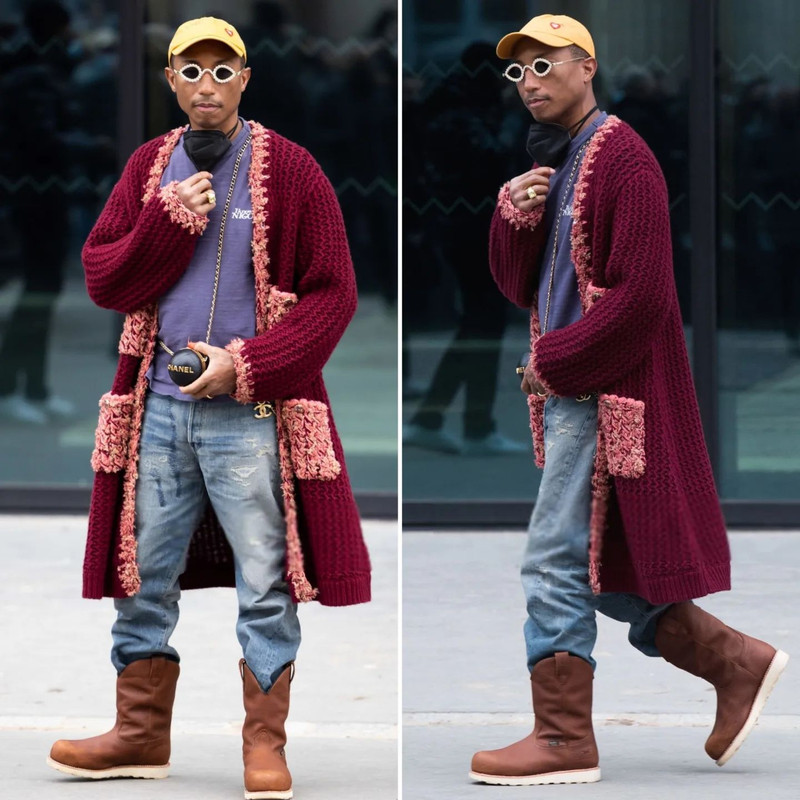 Paris, France. January 25, 2022, Pharrell Williams during the