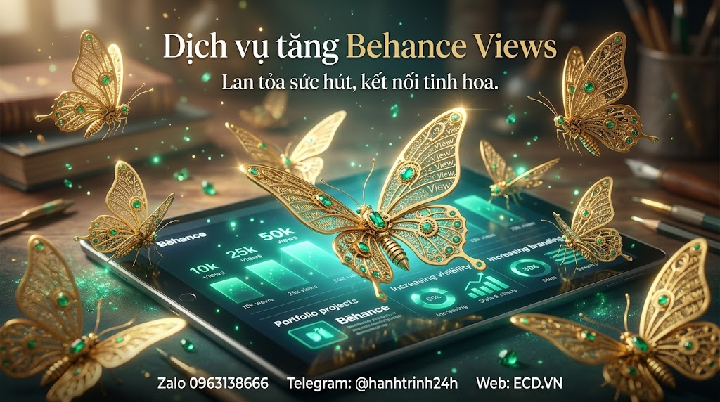 tăng behance views real tăng engagement