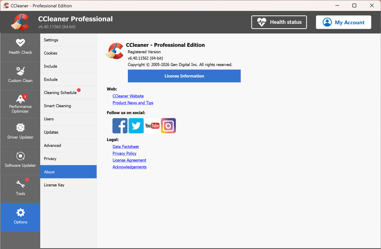 ccleaner about