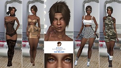 Jada Williams realm of oblivion custom character Sims 4 CAS outfit preview - thumbnail
