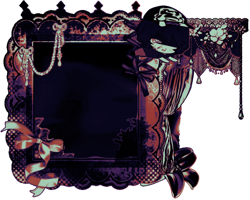 graphic border by impatiently, habit chibi by relentlessscars