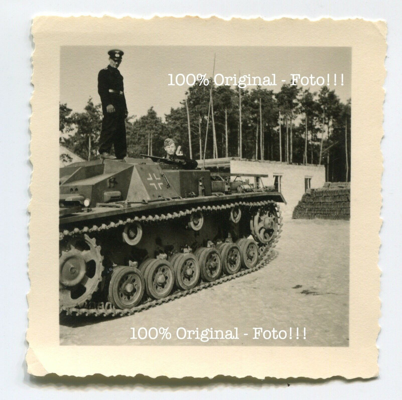 Foto deutscher Panzer Sturmgeschütz Stug.
