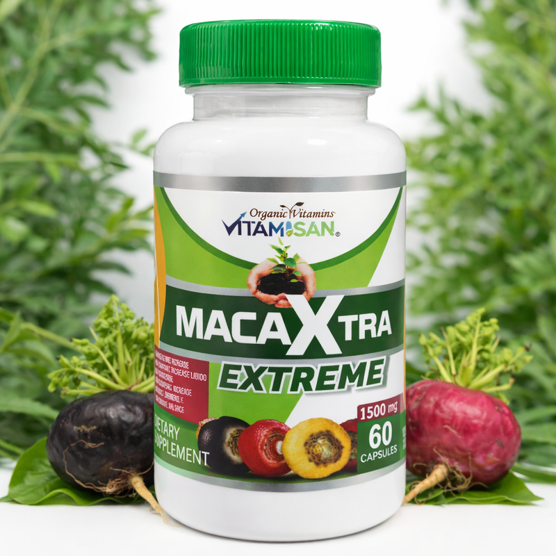Vitamisan MacaXTRA Extreme bottle front