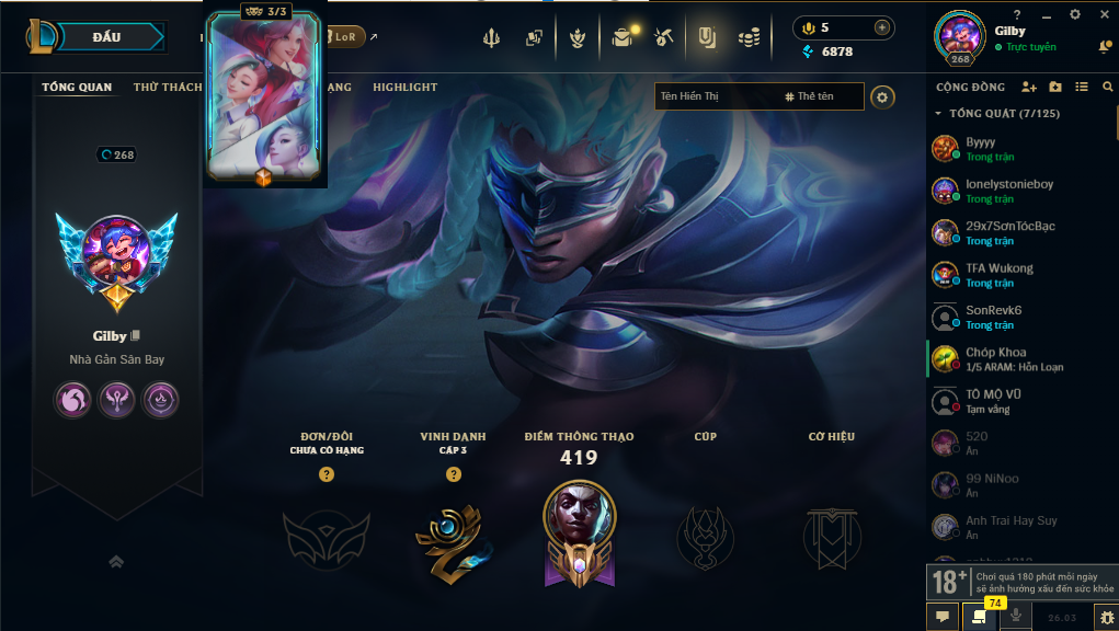 Acc LMHT # - Không Khung