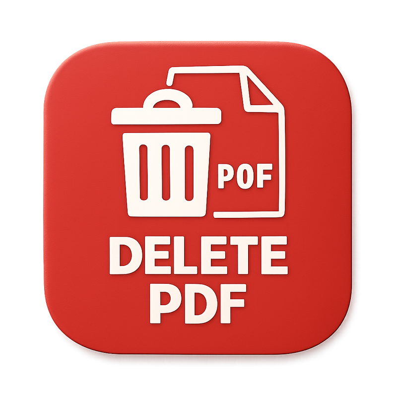 Delete PDF Pages Icon