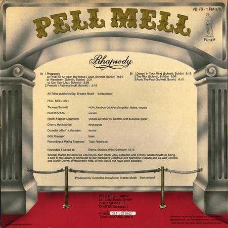 Pell Mell - Rhapsody (1975) [Vinyl Rip 24/96] Lossless+MP3