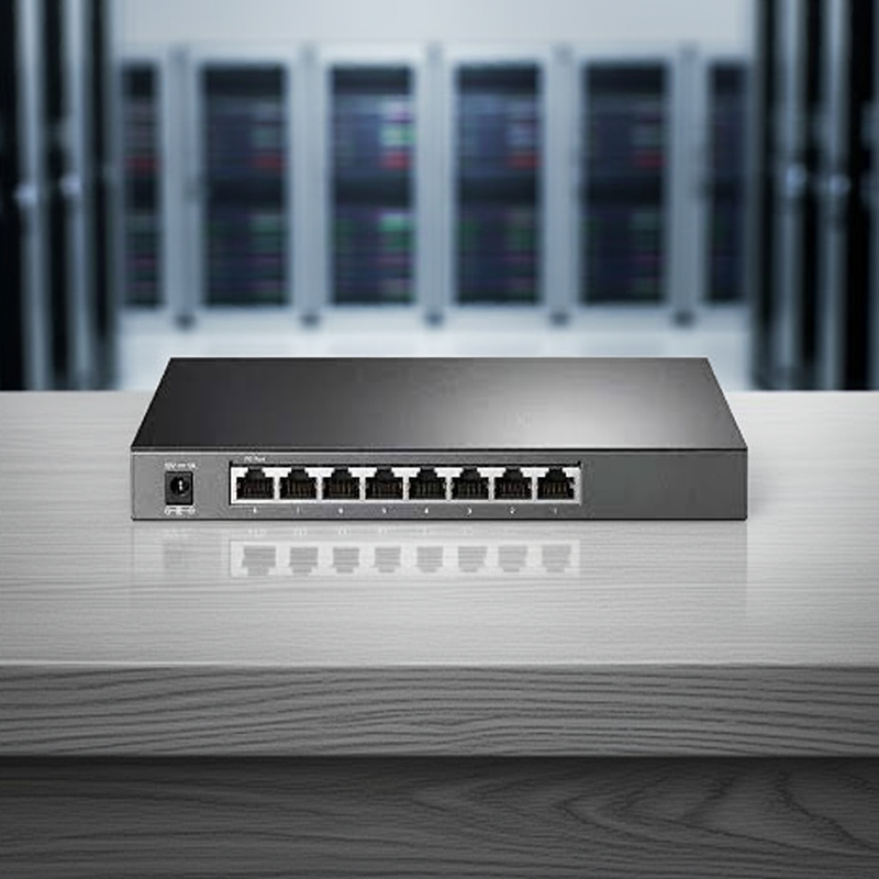 Vista frontal do Switch TL-SG1024DE