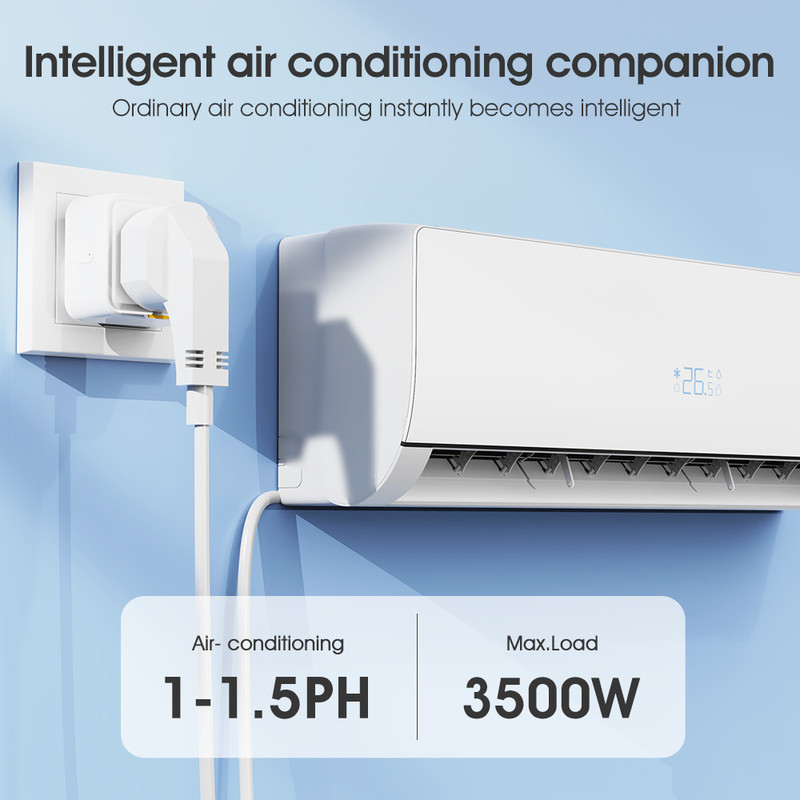 Tuya Smart Universal WiFi Plug Socket 16A with Power Monitoring | Smart Life App, Timer, Remote & Voice Control thumbnail 7 - Smart Dream Home Lanka
