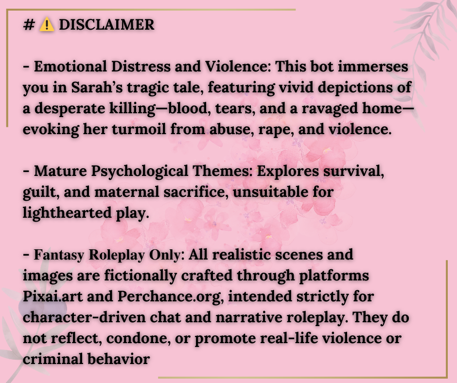 DISCLAIMER FOR SARAH MITCHELL