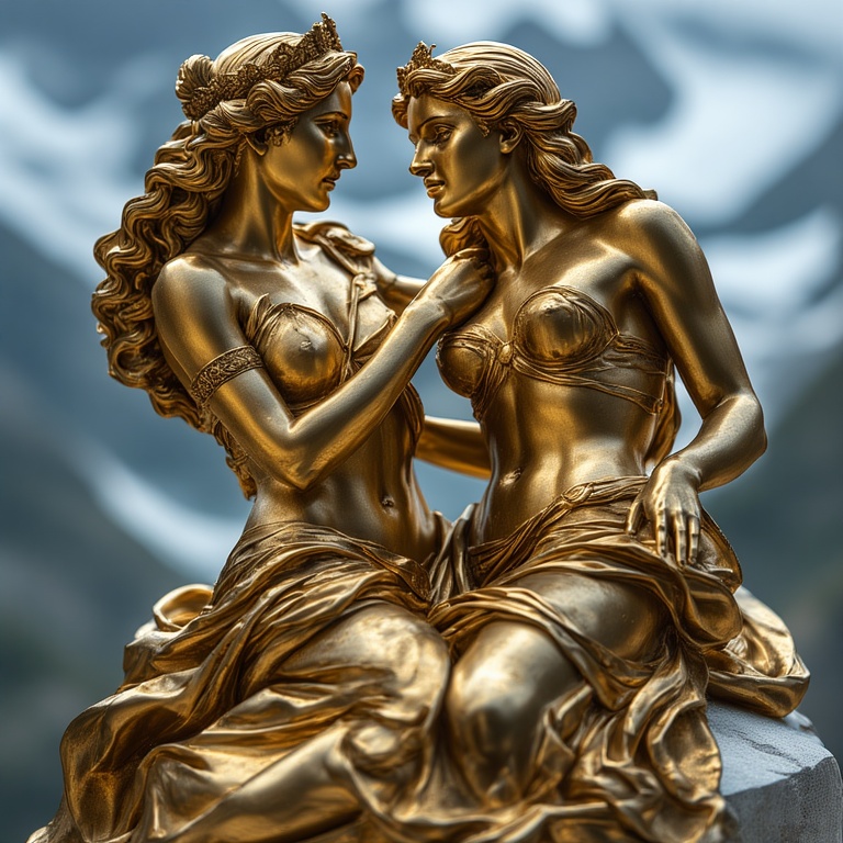 A-Gold-sculpture-naked-full-bo-6