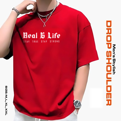 মেনস স্টাইলিশ ড্রপ শোল্ডার- t-shirt: আভিজাত্য আর আরামের সেরা মিশ্রণ