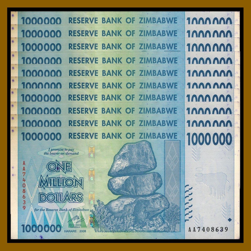 Zimbabwe 1 million