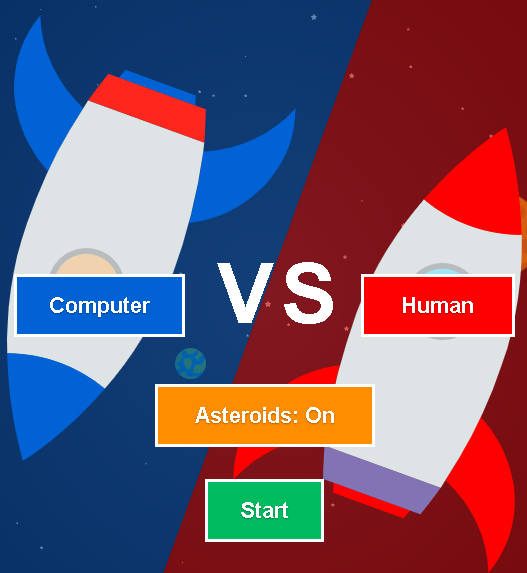 Rocket Game interface