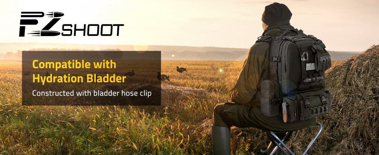 EZSHOOT 60L Hiking Backpack outdoor storage design