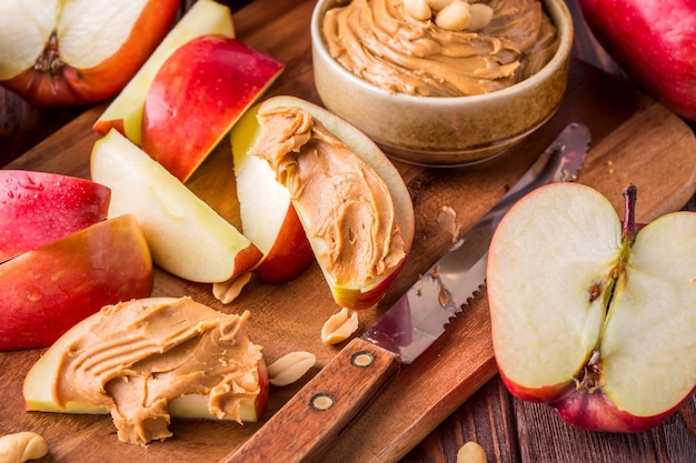 Apple Slices with Peanut Butter
