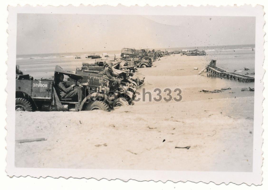 Foto Kanalküste Frankreich engl. LKW Wracks Bedf