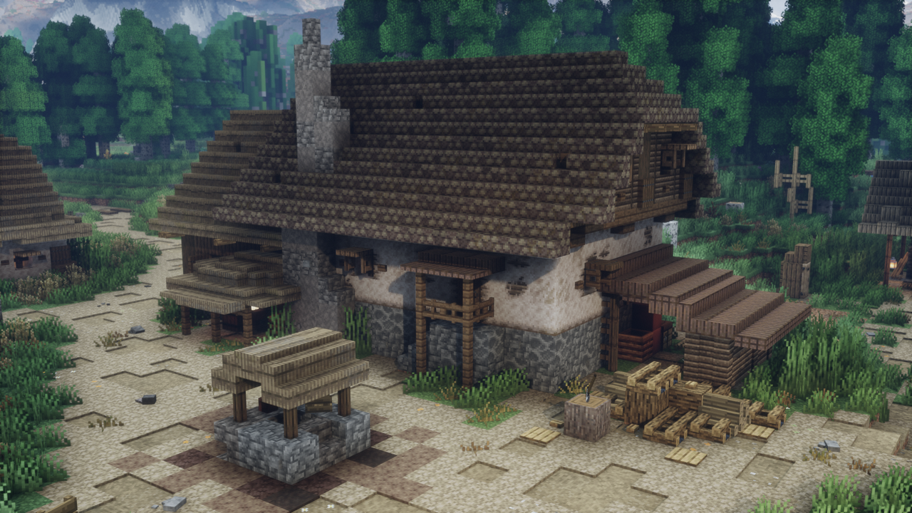 Karlov Townhouse - Realistic Medieval Building | Medieval Unlimited Server Minecraft Map