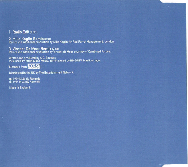 11/06/2023 - Brainchild – Symmetry C (CD, Single, Stereo)(Multiply Records – CDMULTY55)  1999 R-202818-1634636146-4191