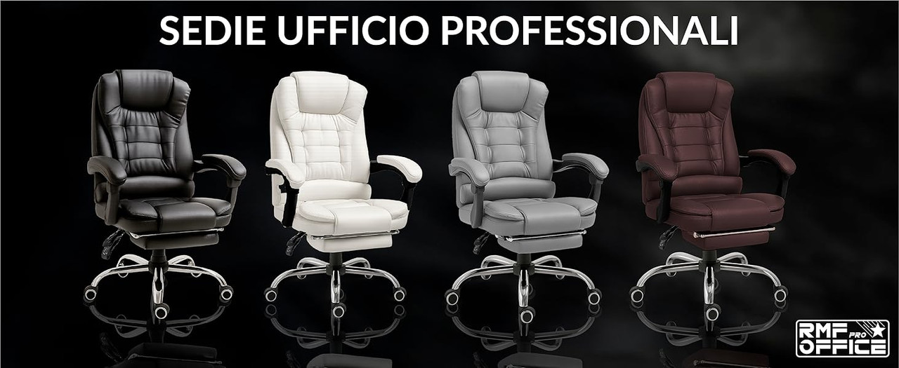 RMF Sedia Ufficio Ergonomica Nera