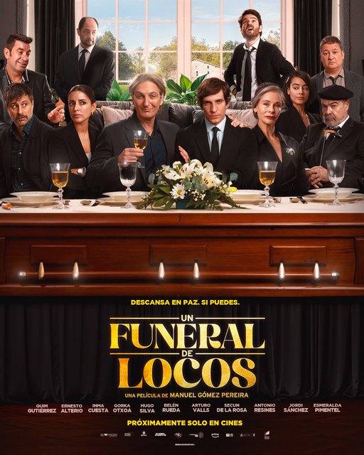 PÓSTER DE LA PELÍCULA “UN FUNERAL DE LOCOS” QUE PROMETE SER UN ÉXITO DE TAQUILLA