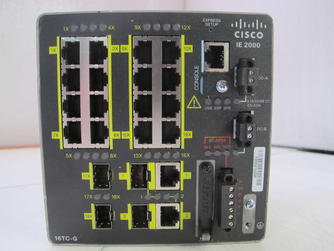 CISCO IE-2000-16TC-G-E 20-PORTS ETHERNET SWITCH MANAGED FAST ETHERNET