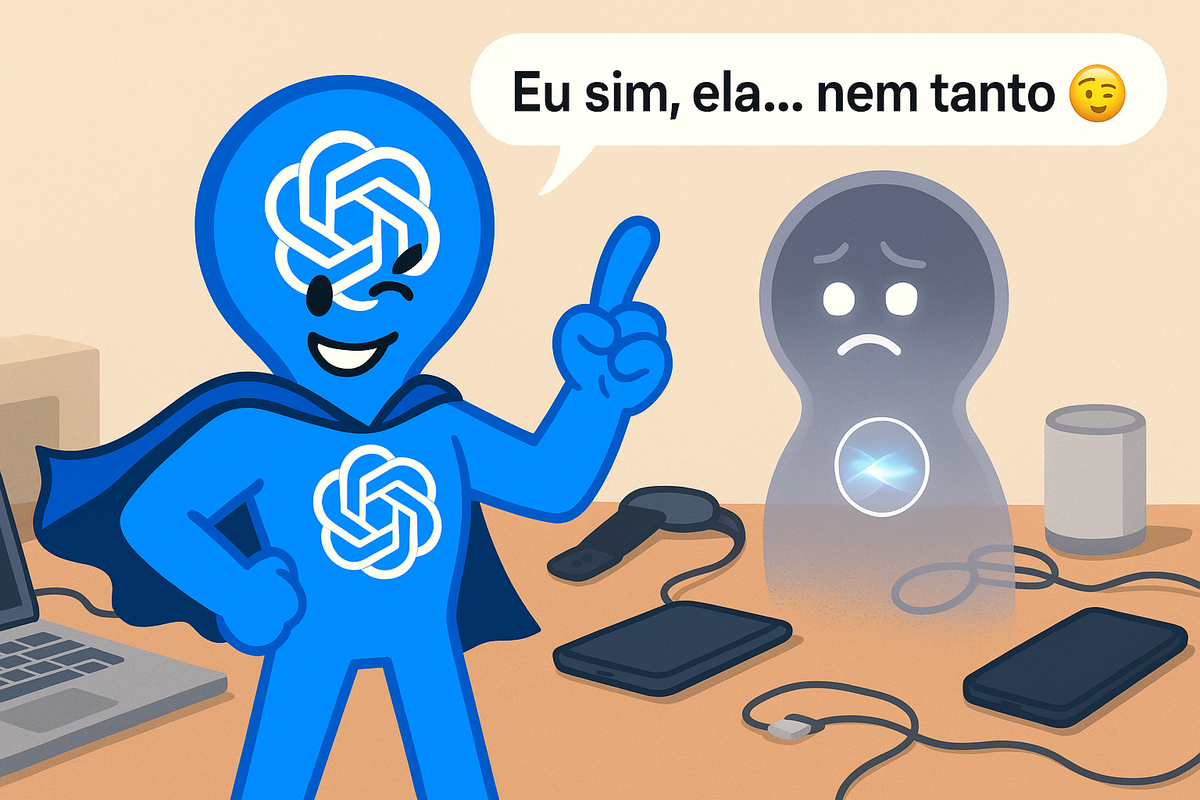 📡 ChatGPT Tira Sarro da Siri e Lança Campanha Global: "Eu Sim, Ela... Nem Tanto"