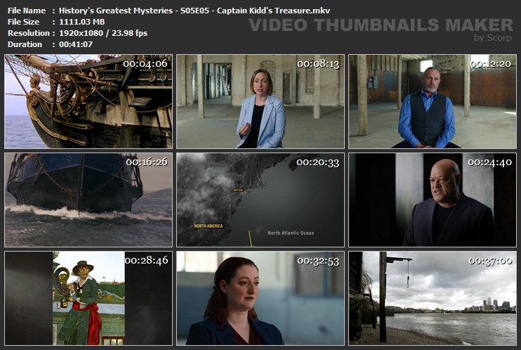 History's Greatest Mysteries - S05E05 - Captain Kidd's Treasure.mkv