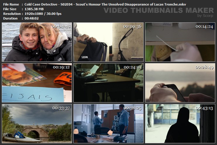 Cold Case Detective - S02E04 - Scout's Honour The Unsolved Disappearance of Lucas Tronche.mkv