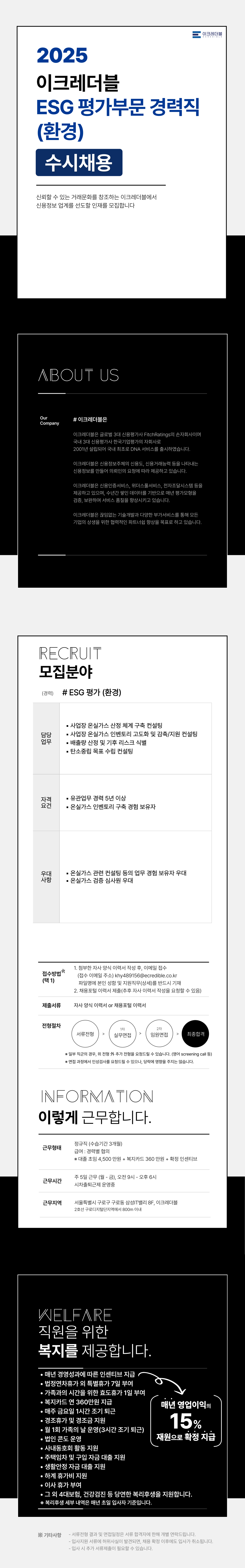 이크레더블 인재 채용