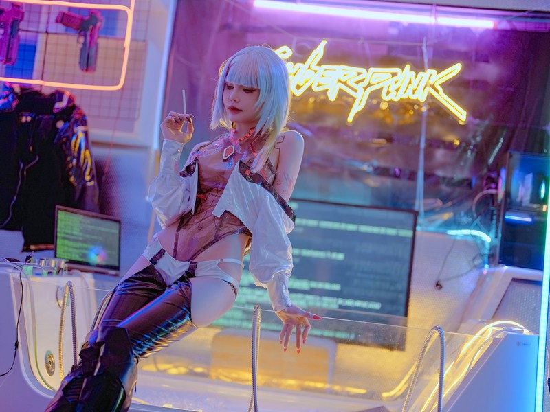 Joyce Lin2x Lucy Cosplay Cyberpunk Edgerunners 高清图集 51P插图5