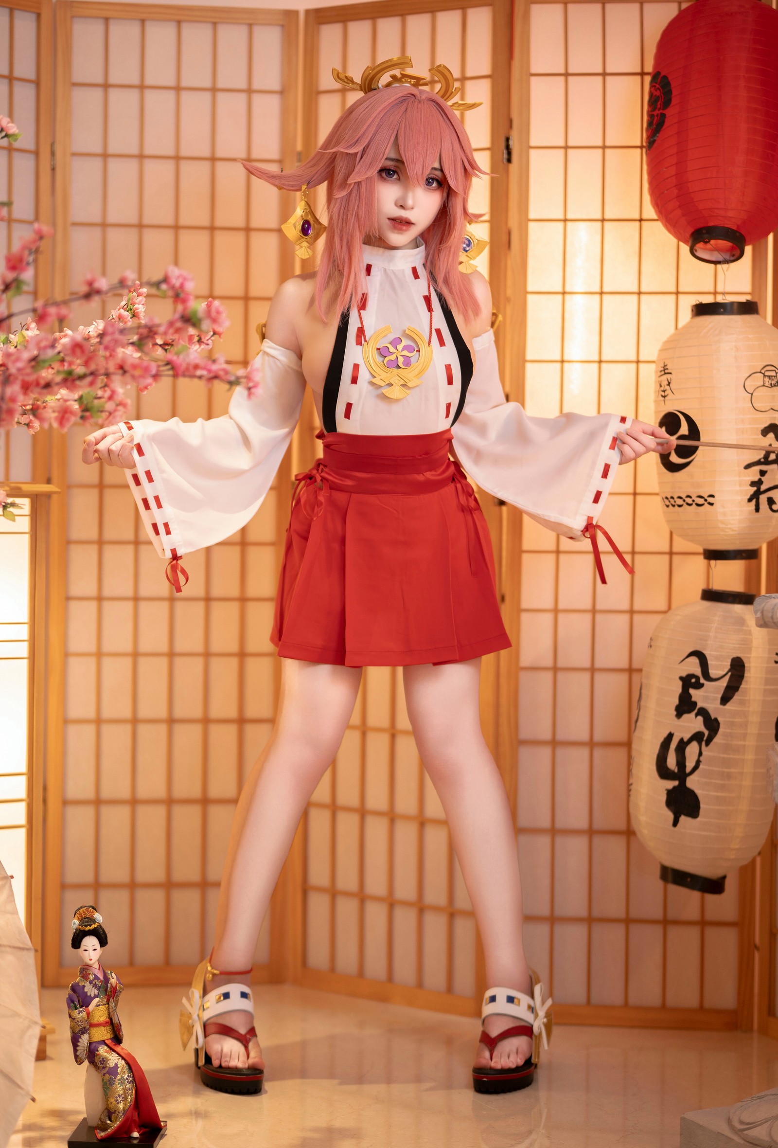 Bangni邦尼 – 原神 八重神子 Cosplay 写真集（9P-41.3MB）插图4