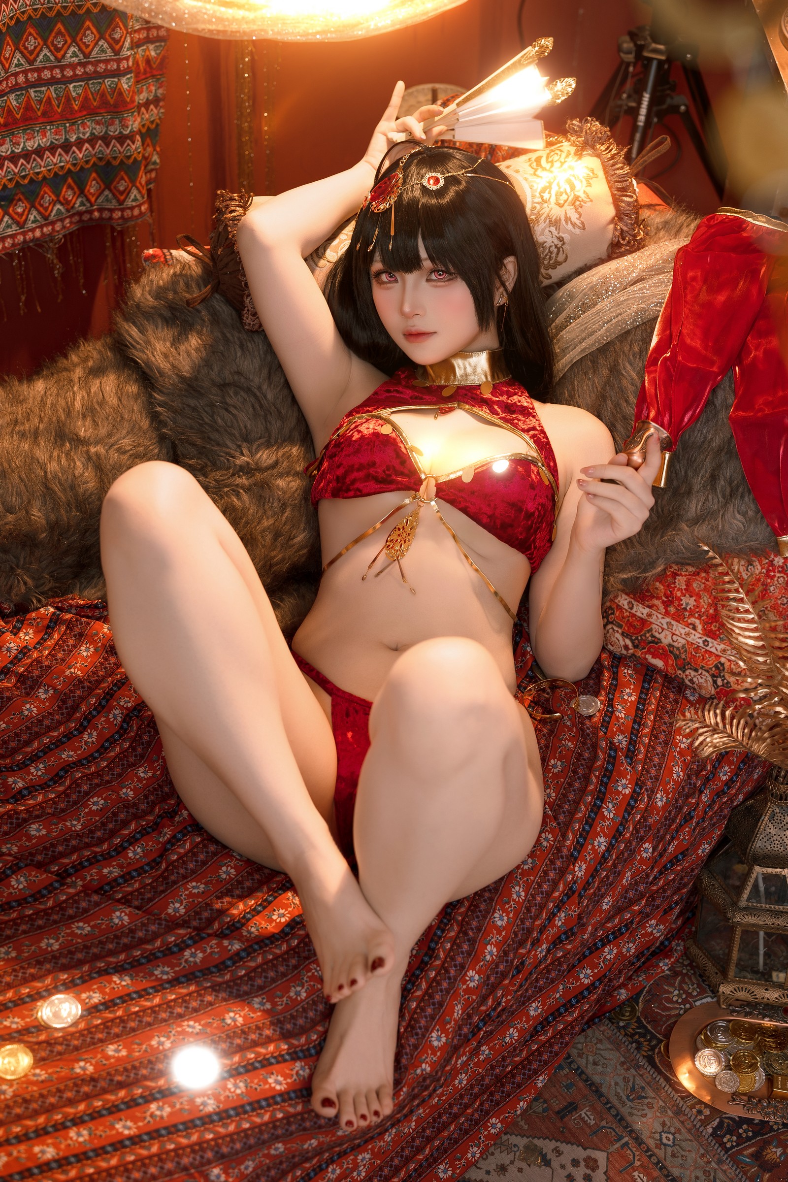 屿鱼 Yuyu 大凤 舞娘 新年特典 Cosplay 写真集（50P｜449MB）插图8