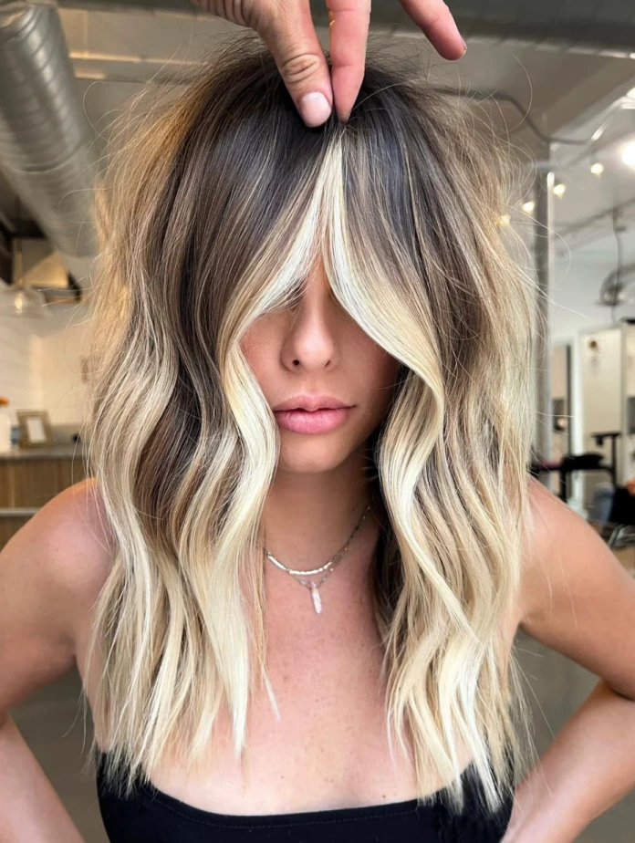 Golden blonde balayage