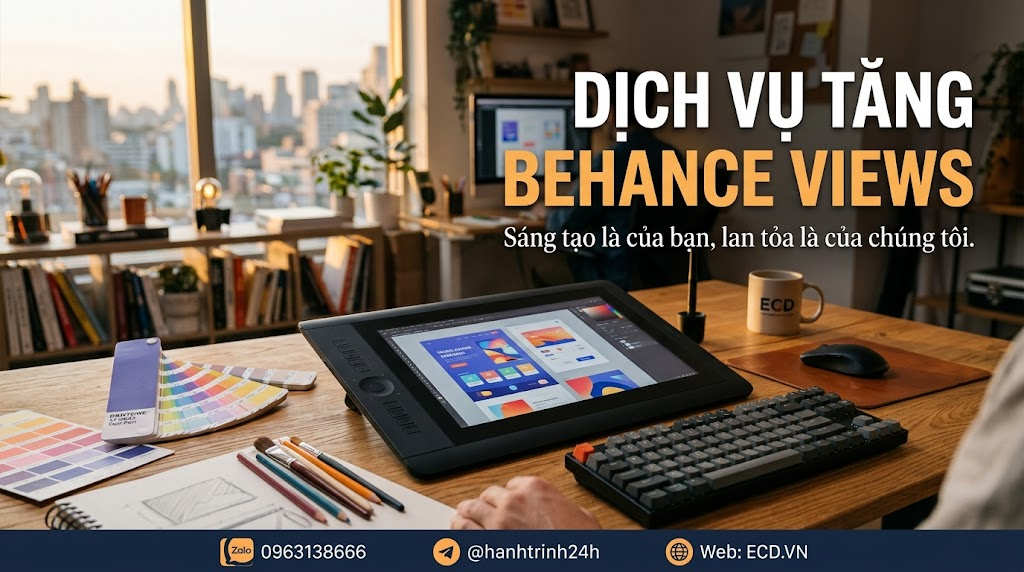 tăng behance views vĩnh viễn dành cho designer