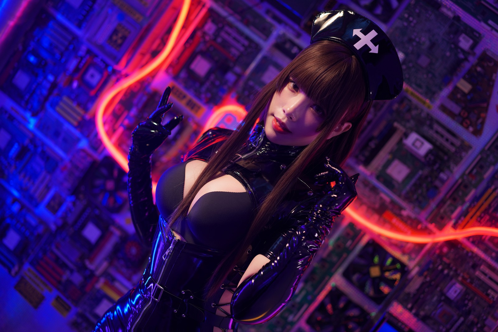 Neko-薇薇 暗黑护士 Cosplay 写真＋视频合集｜高清大图（54P｜5V｜543MB）插图2
