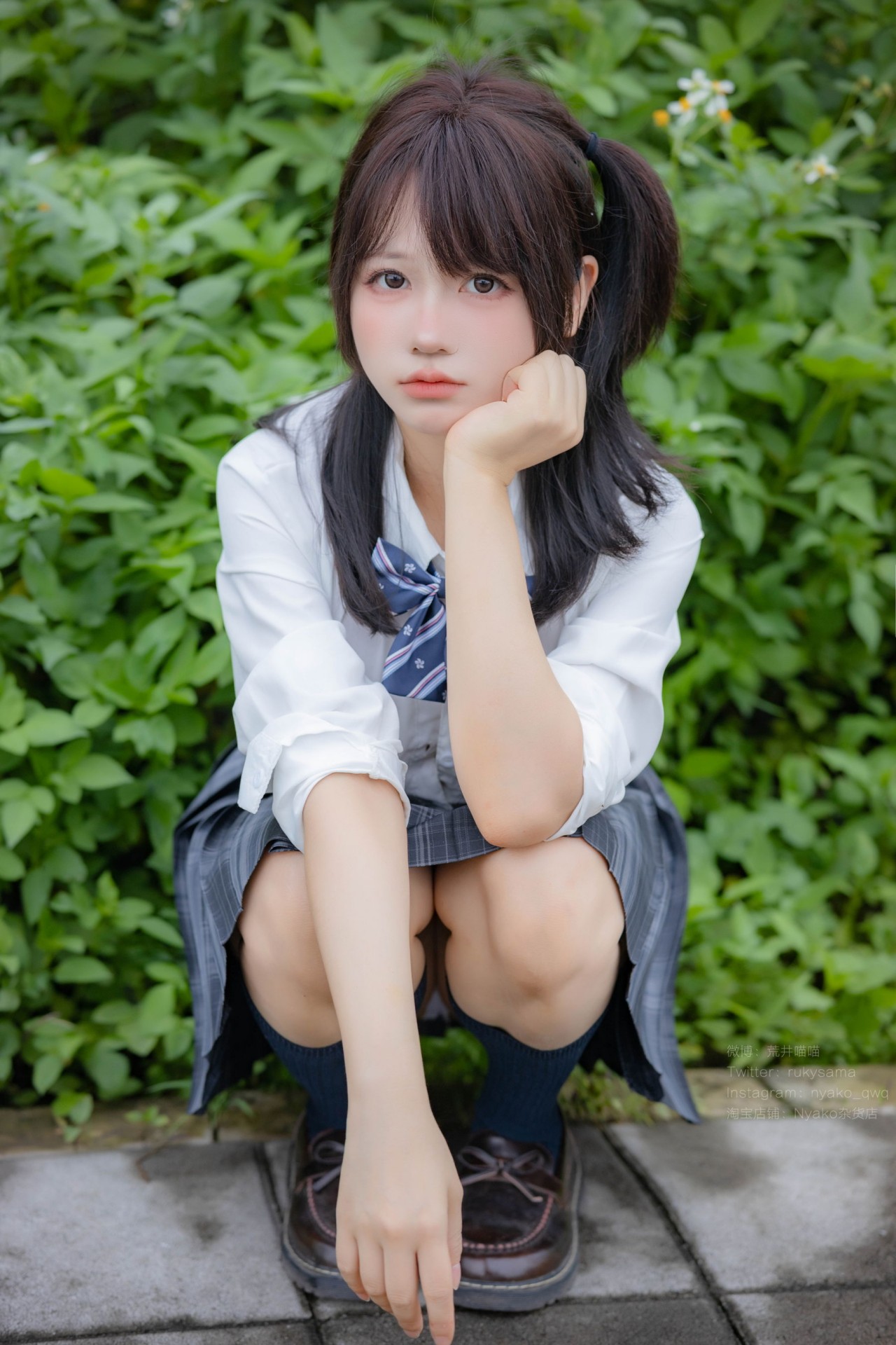 Nyako喵子《诱拐》萌妹子 写真图，清新与青春的活力美女插图3