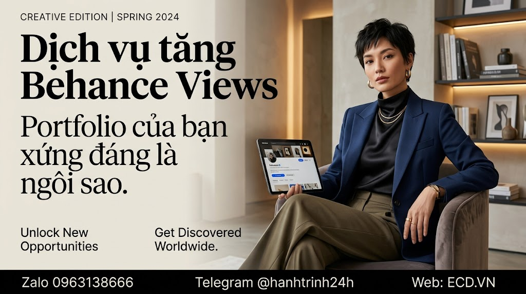 tăng behance views 2026 tăng engagement
