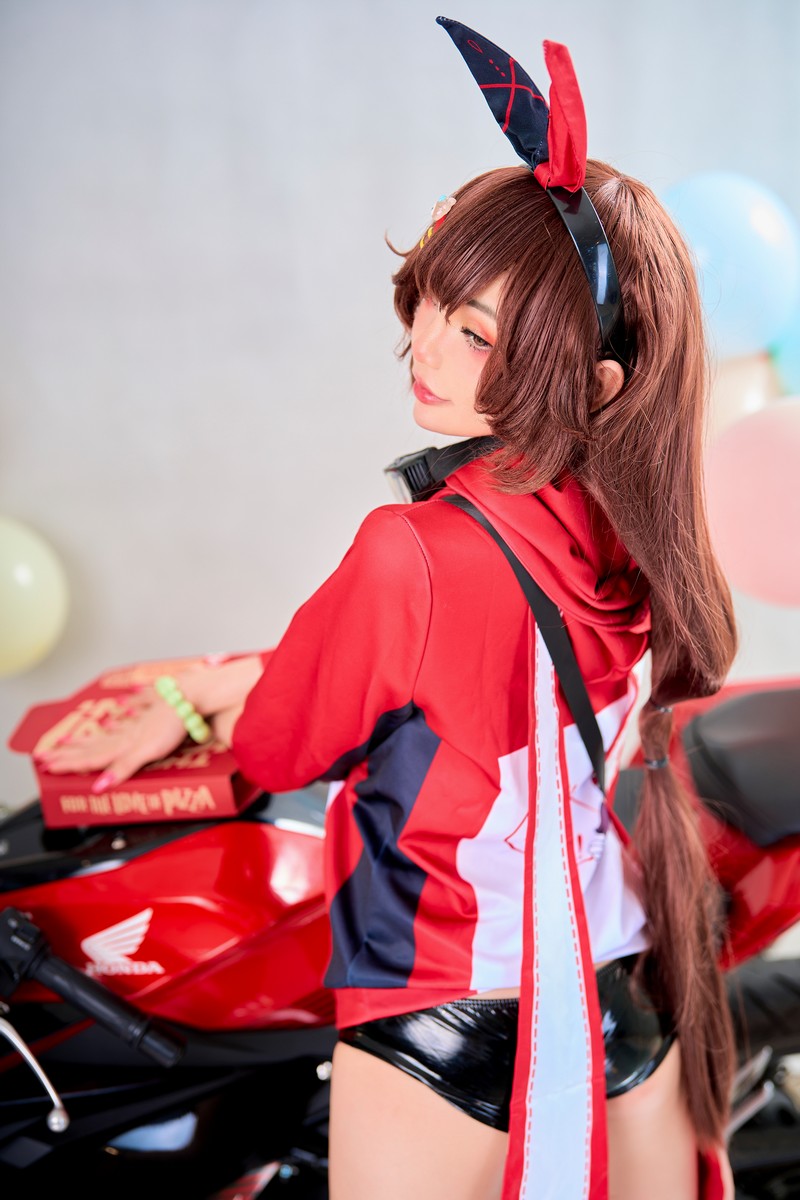 Joyce Lin2x Amber Pizza Cosplay Genshin Impact 写真 37P插图2