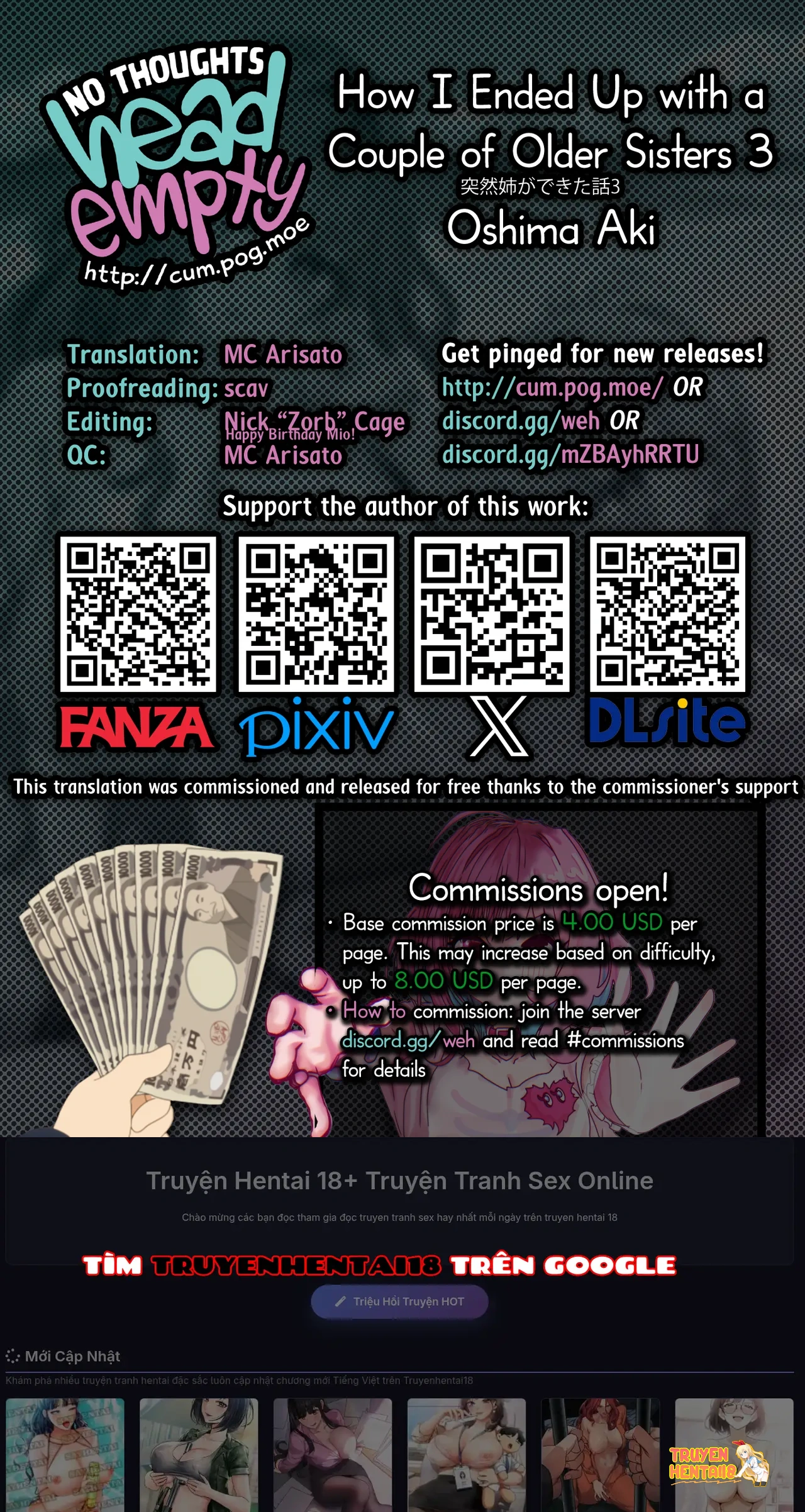 Xem ảnh tmphetw xxc trong truyện hentai [oshima Aki] Totsuzen Ane Ga Dekita Hanashi 3 ー How I Ended Up With A Couple Of Older Sisters 3 [English] [head empty] [Digital] - Chapter 1 - hentaitvn.net