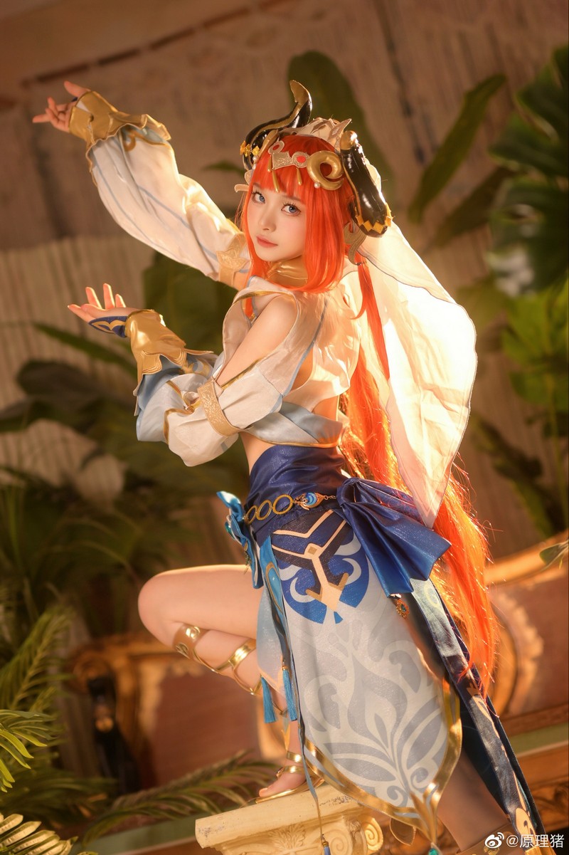 白莉爱吃巧克力 妮露 原神 Cosplay 写真【11P｜84.9MB】插图