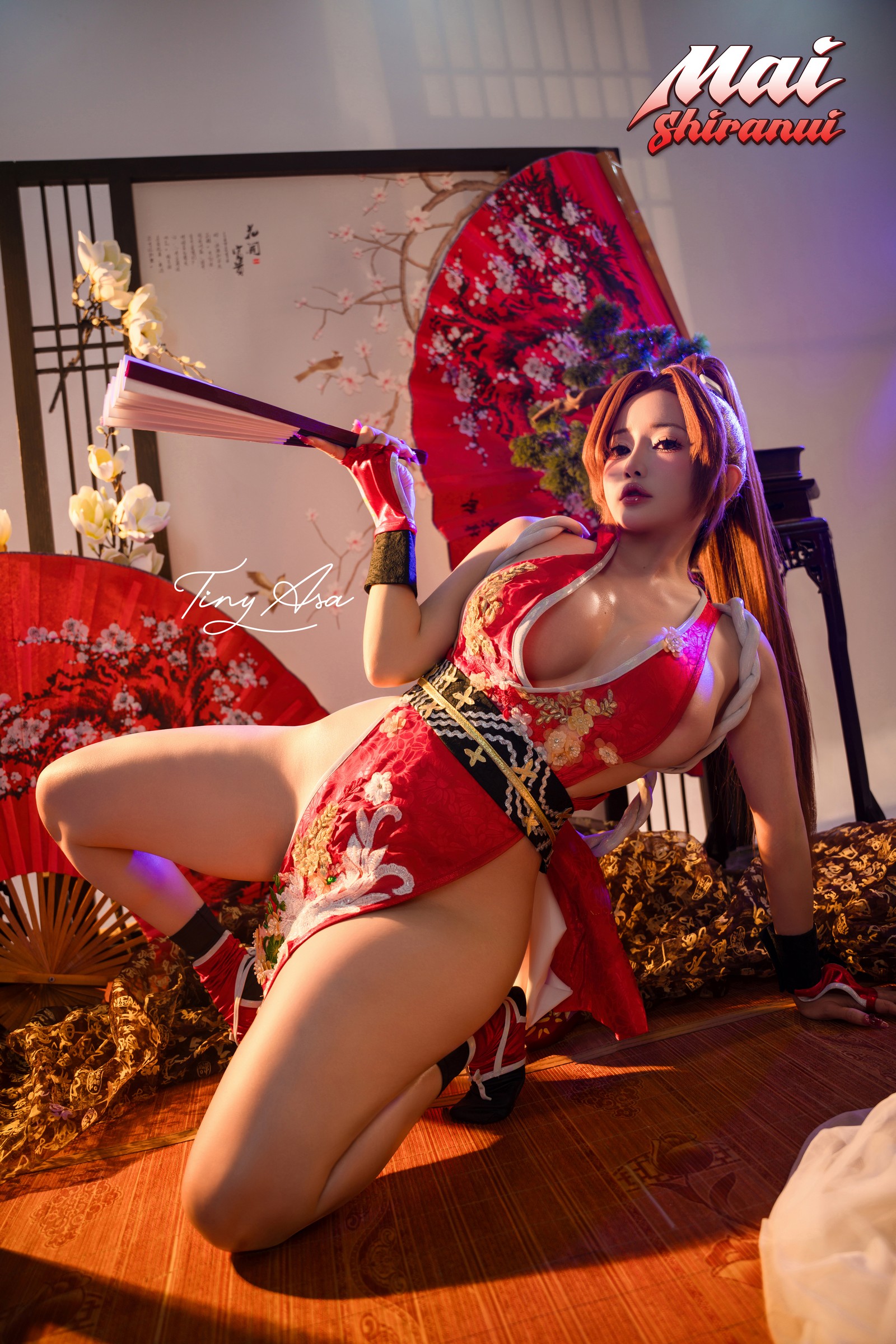 Tiny Asa – Mai Shiranui 不知火舞 Cos 超清写真＋视频（81P1V-2.99GB）插图2